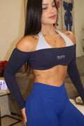 Avora Two-Tone Long Sleeve Top