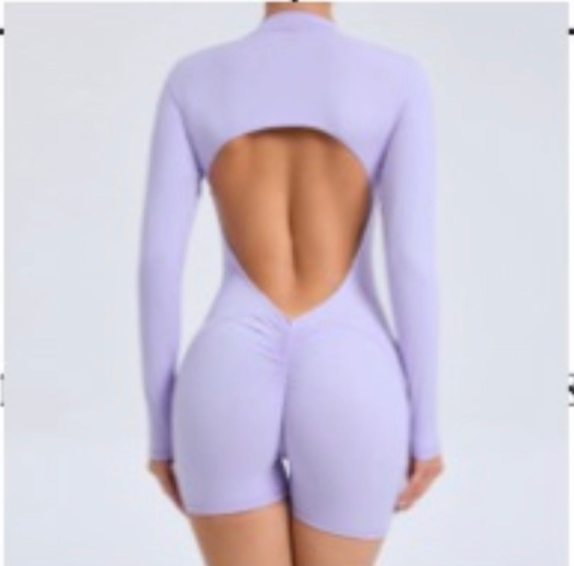 Avora Long Sleeve Backless Jumpsuit